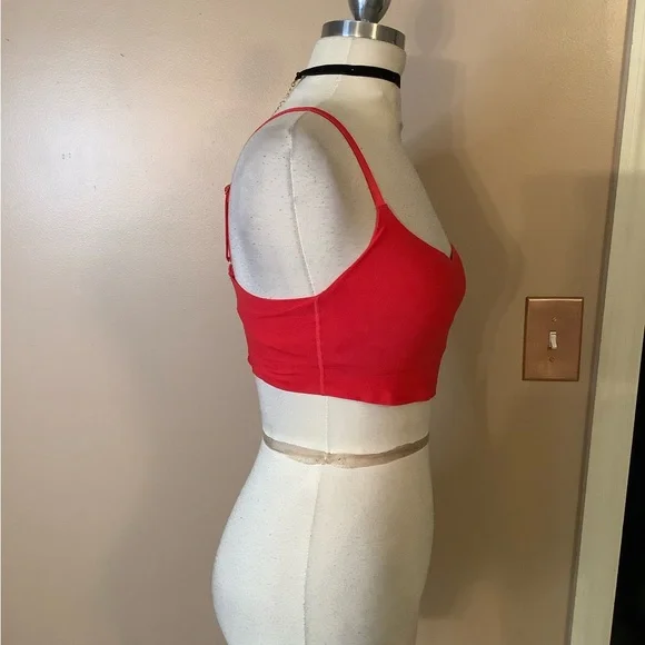 Victoria’s Secret Pink Wireless Lightly Lined Bra Bralette Red Small Sexy Comfy - Picture 5 of 11